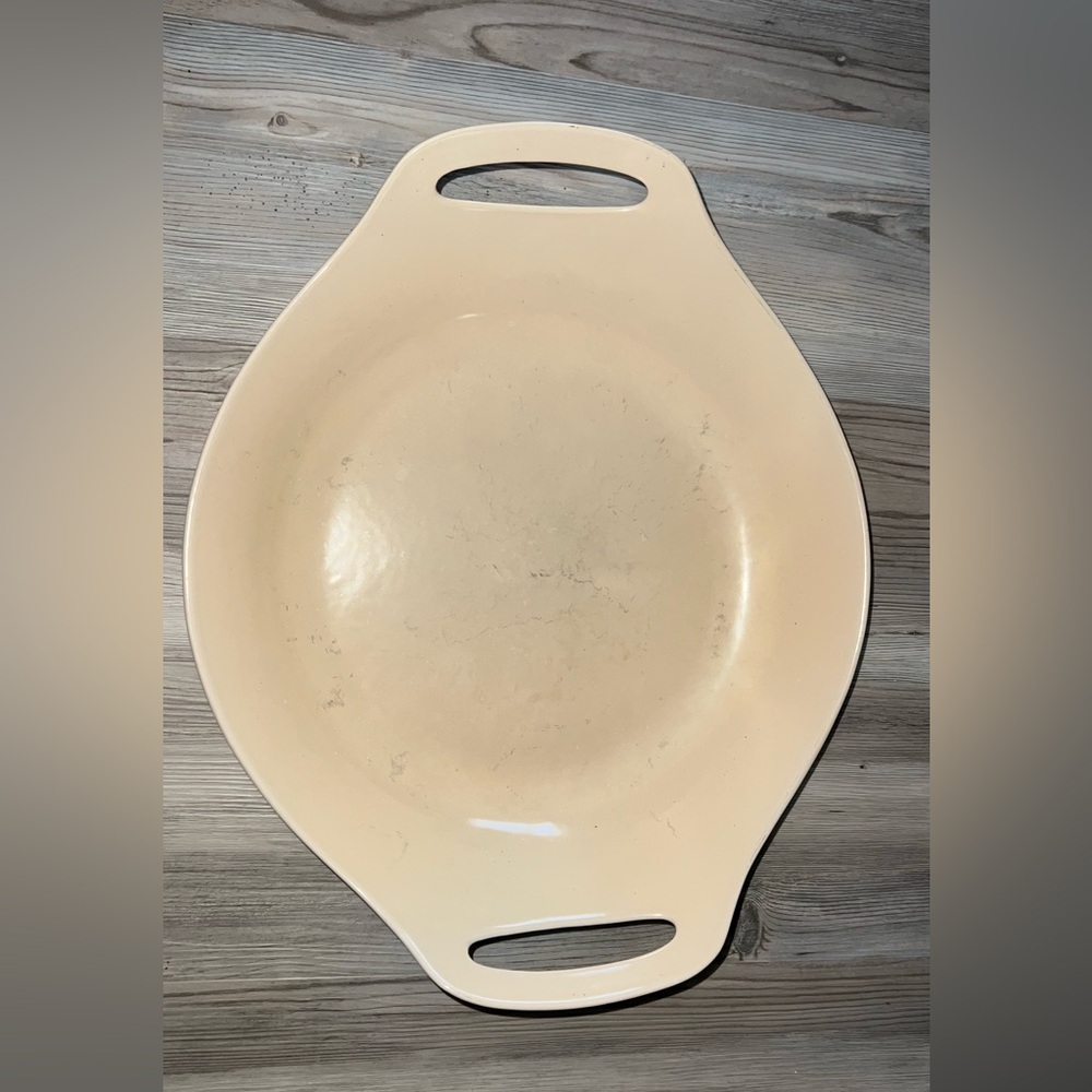 Vintage COPCO Paella Pan White Enamel Cast Iron Michael Lax Denmark